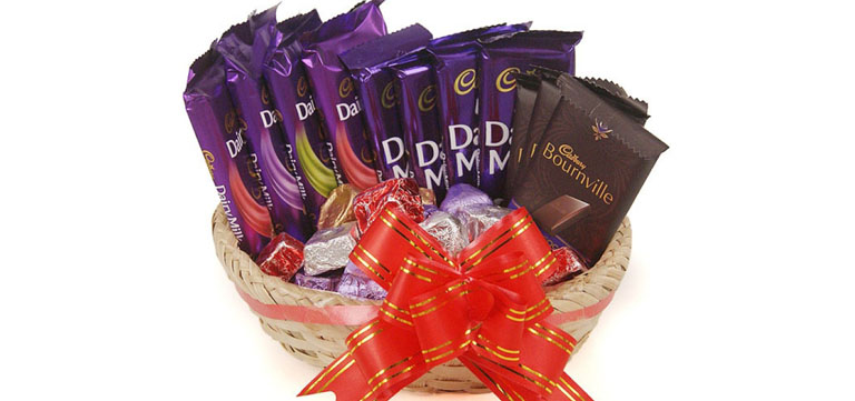 Loaded Basket with Chocolates