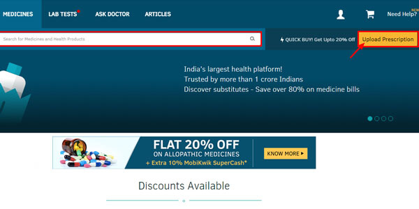 1mg online shopping coupon code